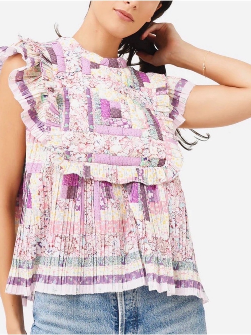 Sea New York Patchwork Top